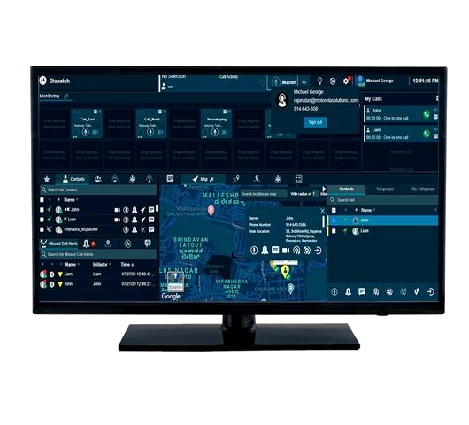 Wave Dispatch console on a monitor